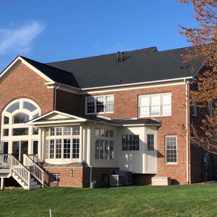 Traditional Brick 2 Story Roof Replacement