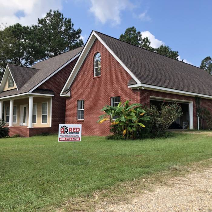 Red Brick Roof Replacement | Red Roofing Gallery Image